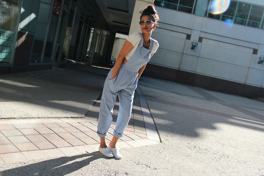 DIY Chambray Slouchy LooseFitting Overalls Kwik Sew K4138